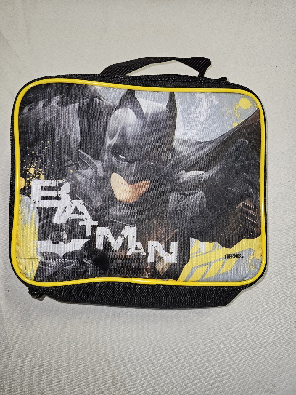 Thermos Batman Dark Knight Rises Soft Insulated Lunch Box Bag Boys NWOT Black
